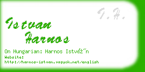 istvan harnos business card